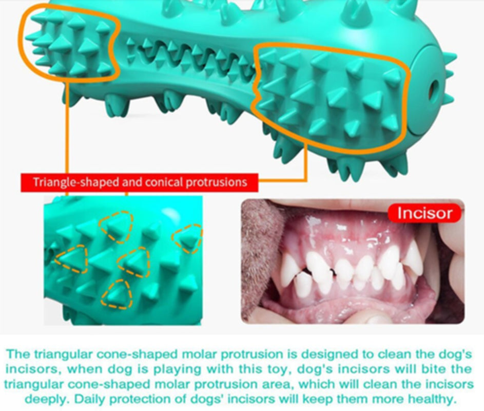 Durable Rubber Molar Stick Chew Toy – Teeth-Cleaning Interactive Dog Toy for Aggressive Chewers (Small/Medium & Large Dogs)