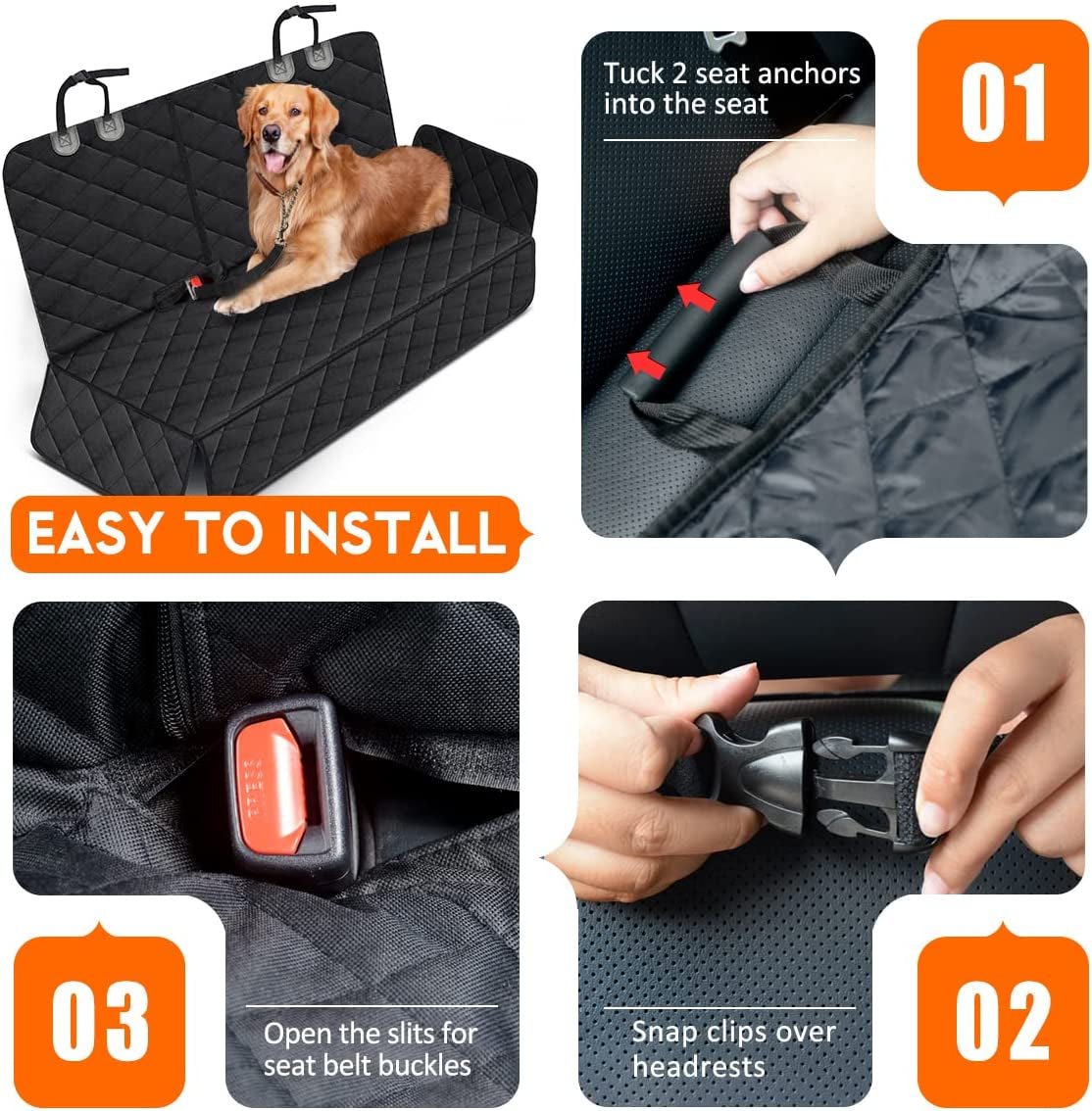 Waterproof Dog Car Seat Cover – Protect Your Car & Keep Pets Comfortable